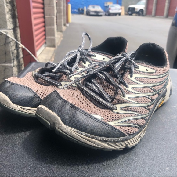 Merrell Mens Bare Access 4 Trail Running Shoes Gray J03925 Lace Up Shoes Sz 10 - Picture 3 of 12